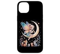 Cute Fairy Tales Magic Moon Animals Mythical Girl Custodia per iPhone 14 Plus