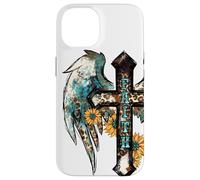 Cute Faith Western Cross For Christian Summer Country Boho Custodia per iPhone 14