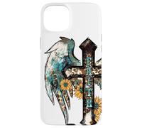 Cute Faith Western Cross For Christian Summer Country Boho Custodia per iPhone 15 Plus