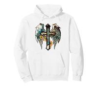 Cute Faith Western Cross for Christian Summer Country Boho Felpa con Cappuccio
