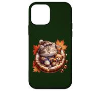 Cute Fall Cat Graphic For Cat Grandma And Autumn Kitten Mom Custodia per iPhone 12 mini