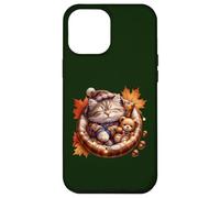 Cute Fall Cat Graphic For Cat Grandma And Autumn Kitten Mom Custodia per iPhone 12 Pro Max