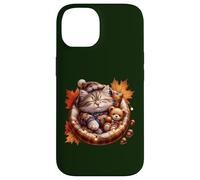 Cute Fall Cat Graphic For Cat Grandma And Autumn Kitten Mom Custodia per iPhone 14