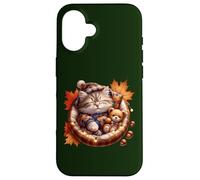 Cute Fall Cat Graphic For Cat Grandma And Autumn Kitten Mom Custodia per iPhone 16