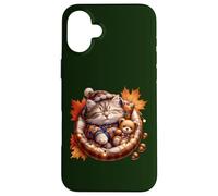 Cute Fall Cat Graphic For Cat Grandma And Autumn Kitten Mom Custodia per iPhone 16 Plus