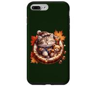 Cute Fall Cat Graphic For Cat Grandma And Autumn Kitten Mom Custodia per iPhone 7 Plus/8 Plus