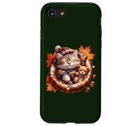Cute Fall Cat Graphic For Cat Grandma And Autumn Kitten Mom Custodia per iPhone SE (2020) / 7/8