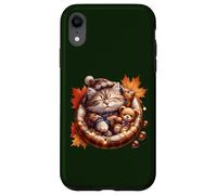 Cute Fall Cat Graphic For Cat Grandma And Autumn Kitten Mom Custodia per iPhone XR