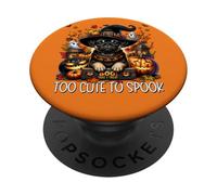 Cute Fall Dog And Halloween Pug Puppy Is Too Cute To Spook PopSockets PopGrip Adesivo