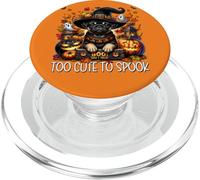 Cute Fall Dog And Halloween Pug Puppy Is Too Cute To Spook PopSockets PopGrip per MagSafe