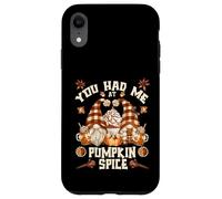 Cute Fall Gnome For Thanksgiving You Had Me At Pumpkin Spice Custodia per iPhone XR