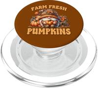 Cute Fall Season Gnome Graphic For Autumn Farm Fresh Pumpkin PopSockets PopGrip per MagSafe