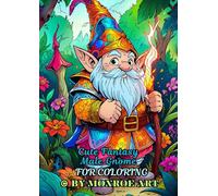 Cute Fantasy Male Gnome For Coloring