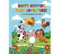 Cute Farm animals colouring book for kid's|fun&easy colouring book ages 3-7