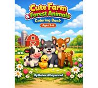 Cute Farm & Forest Animals Coloring Book