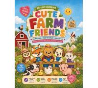 Cute Farm Friends: Bold & Easy Coloring Book