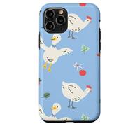 Cute Farmhouse Chicken Pattern with Country Cottage Style Custodia per iPhone 11 Pro