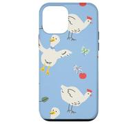 Cute Farmhouse Chicken Pattern with Country Cottage Style Custodia per iPhone 12 mini