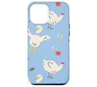 Cute Farmhouse Chicken Pattern with Country Cottage Style Custodia per iPhone 12 Pro Max