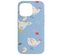 Cute Farmhouse Chicken Pattern with Country Cottage Style Custodia per iPhone 14 Pro Max