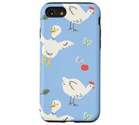 Cute Farmhouse Chicken Pattern with Country Cottage Style Custodia per iPhone SE (2020) / 7/8