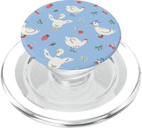 Cute Farmhouse Chicken Pattern with Country Cottage Style PopSockets PopGrip per MagSafe