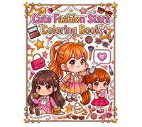 Cute Fashion Stars: Coloring Book