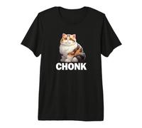 Cute Fat Chonk Chonky Calico Cat Lover Maglietta Premium