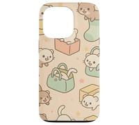 Cute Ferret Cartoon Kawaii Pastel Animal Playtime Art Custodia per iPhone 13 Pro