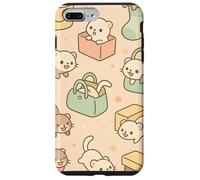 Cute Ferret Cartoon Kawaii Pastel Animal Playtime Art Custodia per iPhone 7 Plus/8 Plus