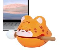 Cute Fish Drum, Portable Meditation Ornament, 2.36x2.76in Stress Relief Zen Design, Calming Sound Experience, Cartoon Wooden Animal Toy for Adult, Relaxation, Mindfulness