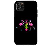 Cute Flamingo Around Christmas Tree Lights Graphic Designs Custodia per iPhone 11 Pro Max