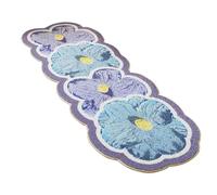Cute Flower Bath Mat, Absorbent Floor Mat Carpet, Non Slip Bathroom Cushion, Washable Fabric Floor Cover with Quick Dry Feature, Home Interior Comfort Rug, for Kitchen Bedroom Living Room Indoor Use