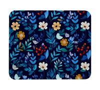 Cute Flowers Leaves Herbs Plants Mousepad Comodo Tappetino Scrivania Portatile Tappetino per Mouse per Ufficio Accessori Scrivania Computer 25X30Cm