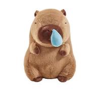 Cute Fluffty Soft Stuffed Plushy Doll Snotty Capybara Plush Simulation Animals with Stretchable Nasal Mucus Capibara Kid Gift