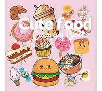 Cute food colouring book