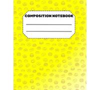 Cute Food Pattern Notebook - Yellow Aesthetic Journal for Writing, Notes & School: 7.5 x 9.25 Inch, 100 College Ruled Pages, Fun Yellow Cover with ... Students, Journaling, and Everyday Writing