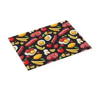 Cute Food - Tappetino scolapiatti con stampa, in microfibra, super assorbente, per bancone della cucina, 45,7 x 61 cm, facile da pulire, decorazione per la casa