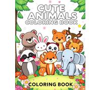 Cute Forest Animals Bold and Easy Coloring Book for Kids Ages 3-6: Fun and Simple Animal Coloring Pages for Toddlers, Preschoolers and Little Kids | Easy Cute Woodland Animals with Big Bold Designs