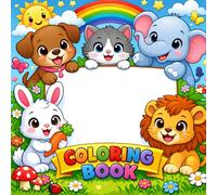 Cute Forest Animals Coloring Book for Kids: Fun and Easy Animal Coloring Pages Featuring Forest, Farm, and Ocean Animals