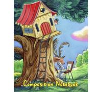 Cute Forest Animals Composition Notebook Wide Ruled:: Adorable Animal-Themed Journal with Bunny and Deer in a Cozy Forest Art Scene
