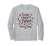 Cute Foster Adopt Love Senior Dog Rescue Maglia a Manica