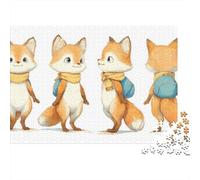 Cute Fox Backpacks for Kids Jigsaw Puzzle Impossibili 1000Pcs Decorazione Per La Casa. Rilassamento E Intelligence Per Adulti E Ragazzi Da 14 Anni 52x38cm/1000pcs