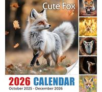 Cute Fox Calendar 2026: Witness sly beauty and clever antics across changing landscapes