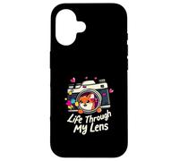 Cute Fox Camera Lens Photography - Life Through My Lens Custodia per iPhone 16