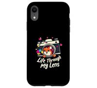 Cute Fox Camera Lens Photography - Life Through My Lens Custodia per iPhone XR