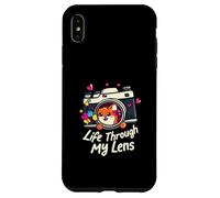 Cute Fox Camera Lens Photography - Life Through My Lens Custodia per iPhone XS Max