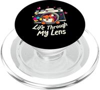 Cute Fox Camera Lens Photography - Life Through My Lens PopSockets PopGrip per MagSafe