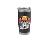 Cute Fox Indossare Occhiali Da Sole Bambini Donne Uomini Bicchiere termico in acciaio inox doppia parete