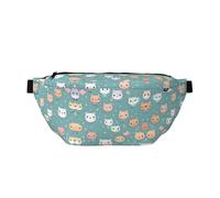 Cute Fox - Marsupio versatile da corsa, leggero, traspirante e regolabile, per viaggi, ciclismo e uso quotidiano